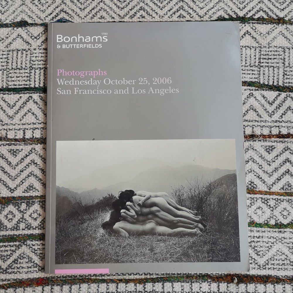 Bonhams & Butterfields: Photographs, Wednesday October 25, 2006